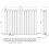Designer Radiator Horizontal White Oval Column Rads Double Panel 600x780mm 7