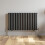 Anthracite Designer Radiator Horizontal Oval Column Double Panel Rad 600x1020mm 1