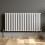 Designer Radiator Horizontal White Oval Column Rads Single Panel 600x1200mm 1