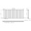 Designer Radiator Horizontal White Oval Column Rads Double Panel 600x1440mm 7