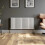 Designer Radiator Horizontal White Oval Column Rads Double Panel 600x1200mm 4