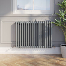 Traditional Colosseum Horizontal Double Bar Column Radiator 600 x 830 Anthracite