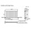 Horizontal 600 x 1020mm Radiator Double Panel Oval Tube Column White Modern 8