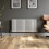 Designer Radiator Horizontal White Oval Column Rads Single Panel 600x1200mm 4