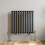 Horizontal Oval Column Designer Radiator Single Panel Rad Anthracite 600x600mm 1