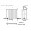 Horizontal Oval Column Designer Radiator Single Panel Rad Anthracite 600x600mm 8