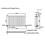 Horizontal 600 x 1020mm Radiator Double Panel Oval Tube Column White Modern 9