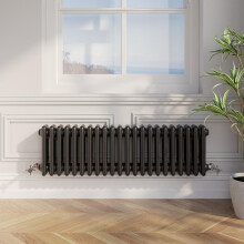 Traditional Colosseum Horizontal Triple Bar Column Radiator 300x1010mm Black