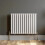 White Designer Radiator Horizontal Oval Column Single Panel Rad 600x780mm NDT 1