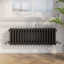 Traditional Colosseum Horizontal Triple Bar Column Radiator 300x830mm Black