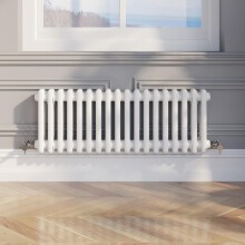 Traditional Colosseum Horizontal Double Bar Column Radiator 300x830mm White