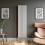 Designer Radiator Vertical White Oval Column Rads Single Panel 1800x480mm 4