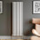 Designer Radiator Vertical White Oval Column Rads Single Panel 1600x480mm 1