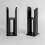 Traditional Style Radiator Leg Supports Double Bar Oval Panel Horizontal Black 1