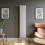 Designer Radiator Vertical White Oval Column Rads Single Panel 1800x360mm 4