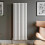 Designer Radiator Vertical White Oval Column Rads Single Panel 1600x600mm 1