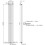 Designer Radiator Vertical White Oval Column Rads Single Panel 1800x240mm 7