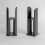 Radiator Leg Supports for Horizontal Oval Double Bar Anthracite Finish 2