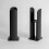 Traditional Style Radiator Leg Supports Double Bar Oval Panel Horizontal Black 2