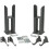 Radiator Leg Supports for Horizontal Oval Double Bar Anthracite Finish 3