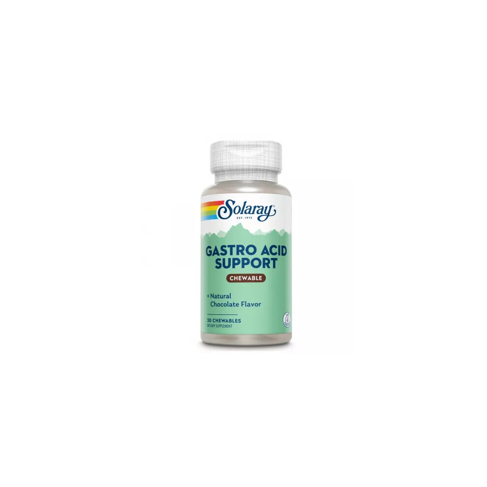 Secom Gastro Acid Support Chocolate Flavor, 30 Chewable Tablets,