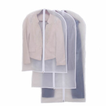 (Large (160x60cm), x10) Clear Suit Jacket Dress Garment Clothes Cover Dust Protector Travel Bag with Zip