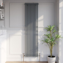 Traditional Colosseum Vertical Double Bar Column Radiator 1800x470mm Anthracite