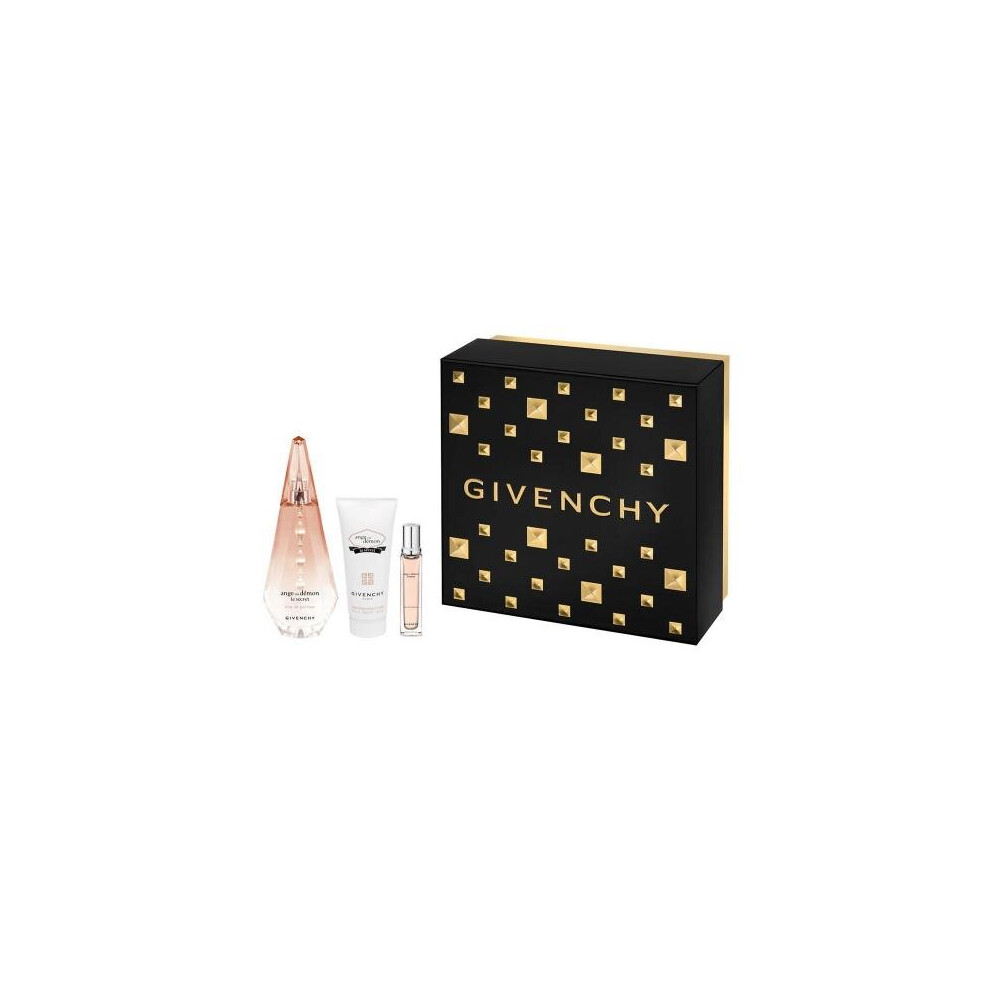 Givenchy Ange Ou Demon Le Secret 3 Pcs Set: 3.4 Eau De Parfum Spray + 2.5 Body Veil + 0.4 Oz Eau De Parfum Spray