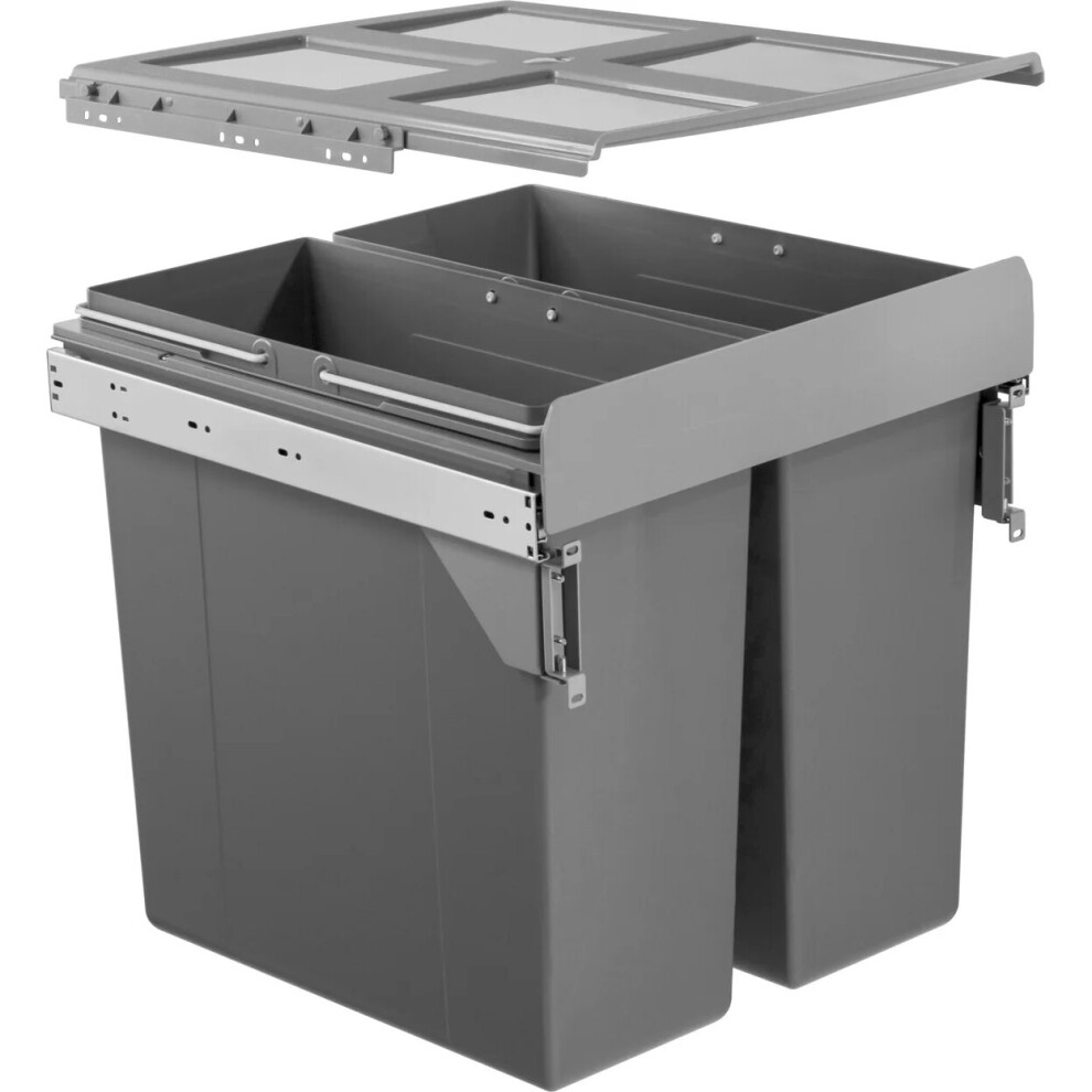 Integrated Soft Close Pull Out Kitchen Bin for 500mm Cabinet