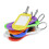 8 Plastic Key Tags With Window Name Tags For Keys Multi Colour Pack 3