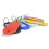 8 Plastic Key Tags With Window Name Tags For Keys Multi Colour Pack 4