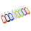 8 Plastic Key Tags With Window Name Tags For Keys Multi Colour Pack 5