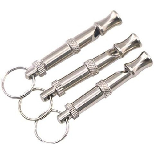 3 Pack Dog Whistle Training Stop Barking Control Tools