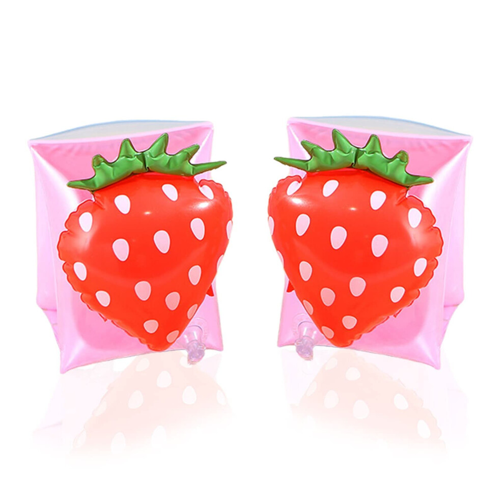 Yadong Inflatable Swimming Armbands Strawberry Arm Bands Baby Floats Toddler