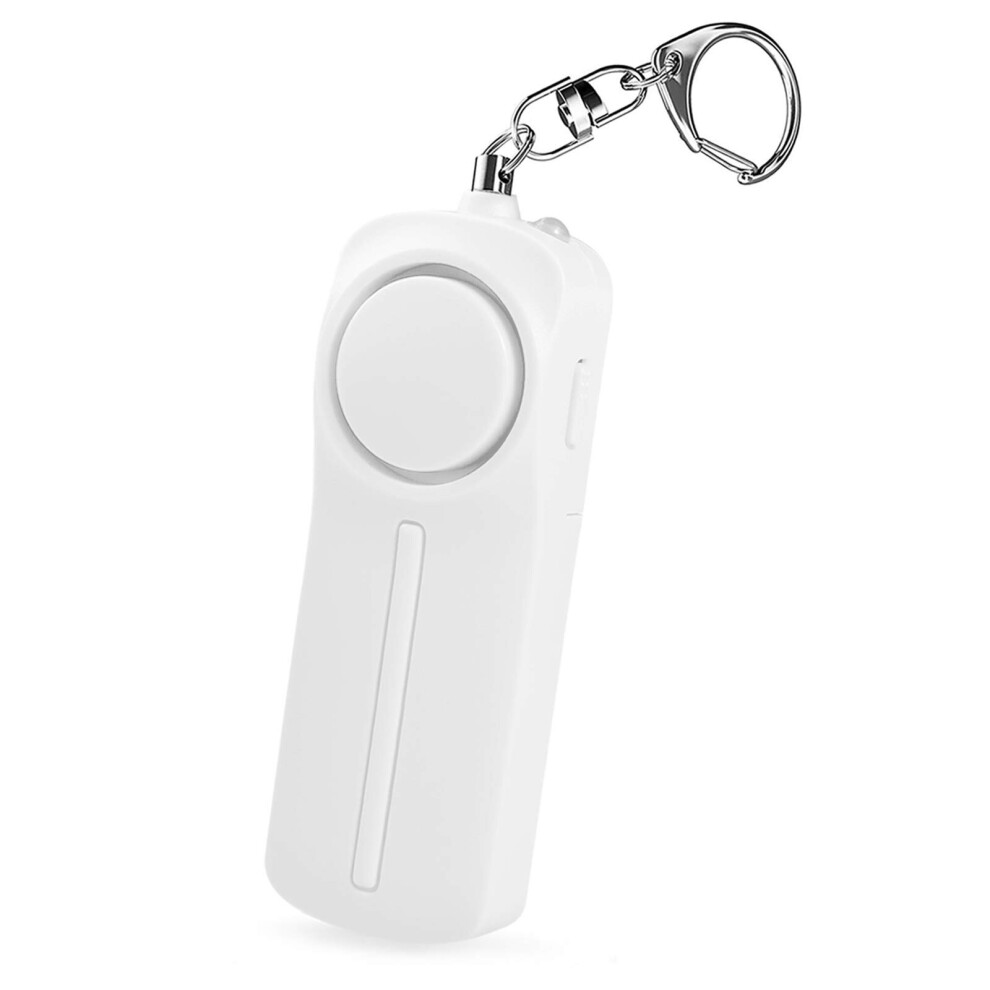 130Db Personal Self-Defense Alarm, Alarm Keychain, Led Flashlight Alarm (White) 8366089220954