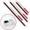 Elastic Band with Hook, 2M Long Adjustable Cord Set, 4 Pack Heavy Duty Flat Elastic Cords (Red) 5