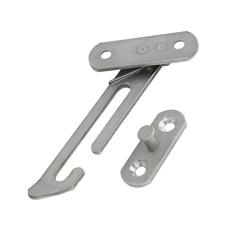 Window Restrictor Hook Child Lock Restrictor Safety Catch (Left And Right Handed) Silver Yadong