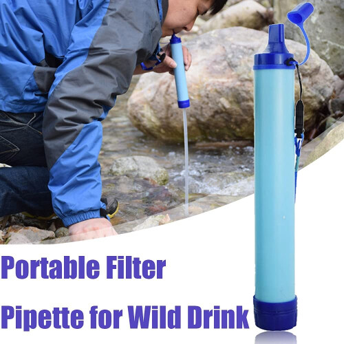 Personal Water Filter Straw, Portable Water Purification Survival Water Purifier 2