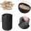 Peg Bag, Black Large Peg Bag with Closing Cord and Hanging Snap Hook 5
