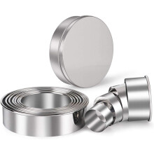 11 Pcs Biscuit Cutter Set, Stainless Steel Round Cookies Cutter