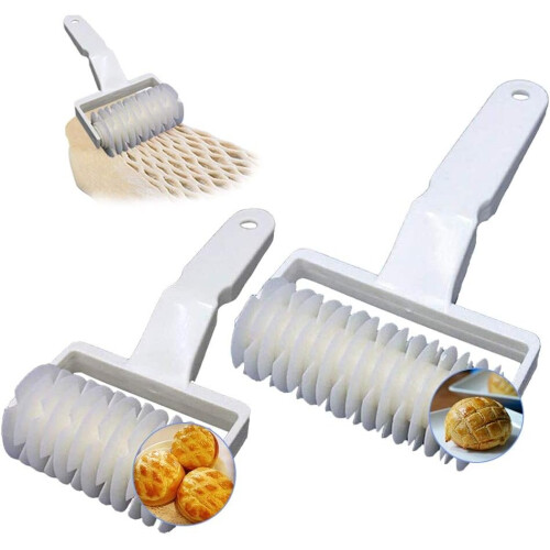 2 Pack Lattice Pastry Cutter Set, Lattice Pastry Cutter Roller (2 Sizes)