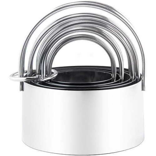 Biscuit Cutter Set, Cookie Cutters Shapes (5 Pieces) with Handle 1