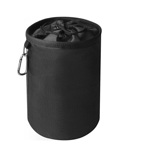 Peg Bag, Black Large Peg Bag with Closing Cord and Hanging Snap Hook 1