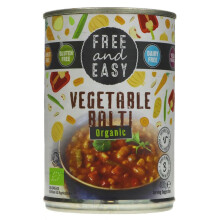 Free & Easy Vegetable Balti - organic 400g ( pack of 6 )