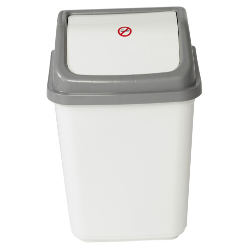 URBN Living (20L White/Grey) 5/20/30/50L Waste Recycling Bin Swing Lid Kitchen 2