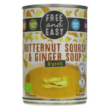 Free & Easy Butternut Squash & Ginger - organic 400g ( pack of 6 )