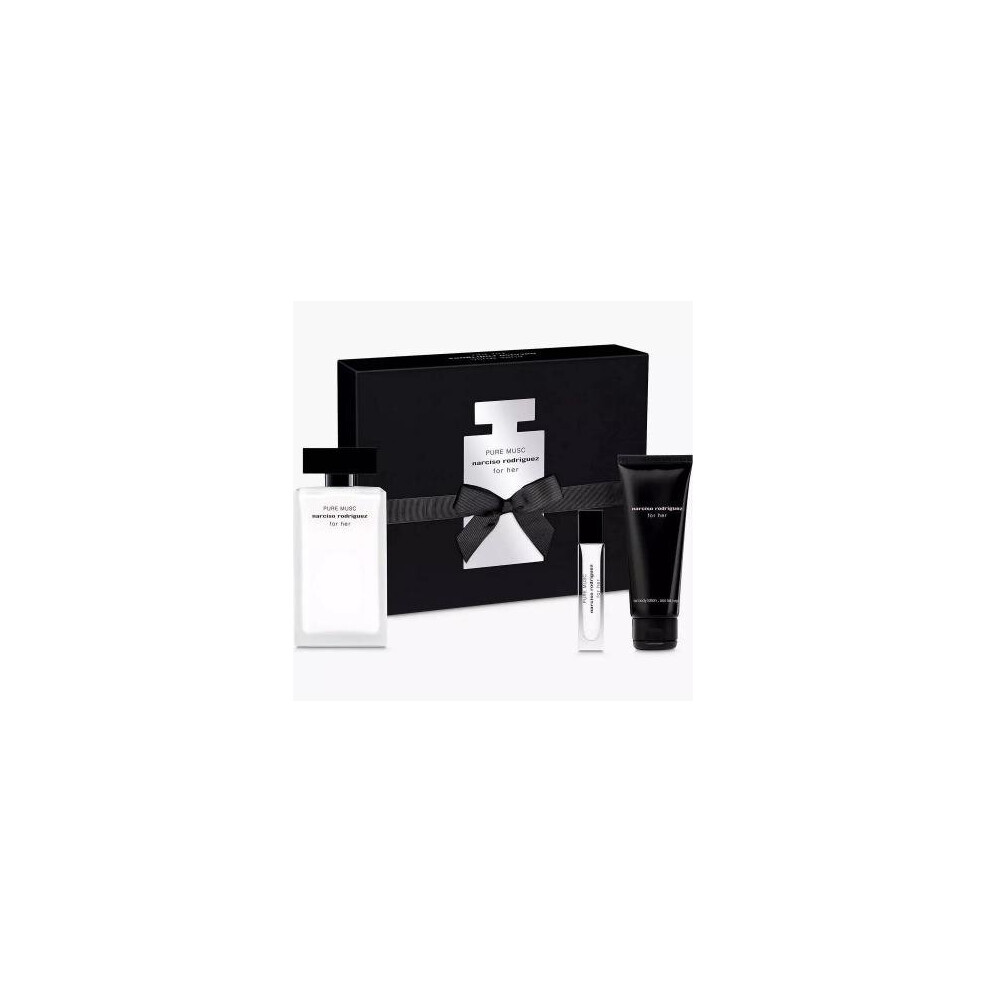 Narciso Rodriguez Pure Musc Mother?S Day 2023 Set D For Women: 3.4 Eau De Parfum + 1.6 Body Lotion + 0.33 Eau De Parfum Purse Spray