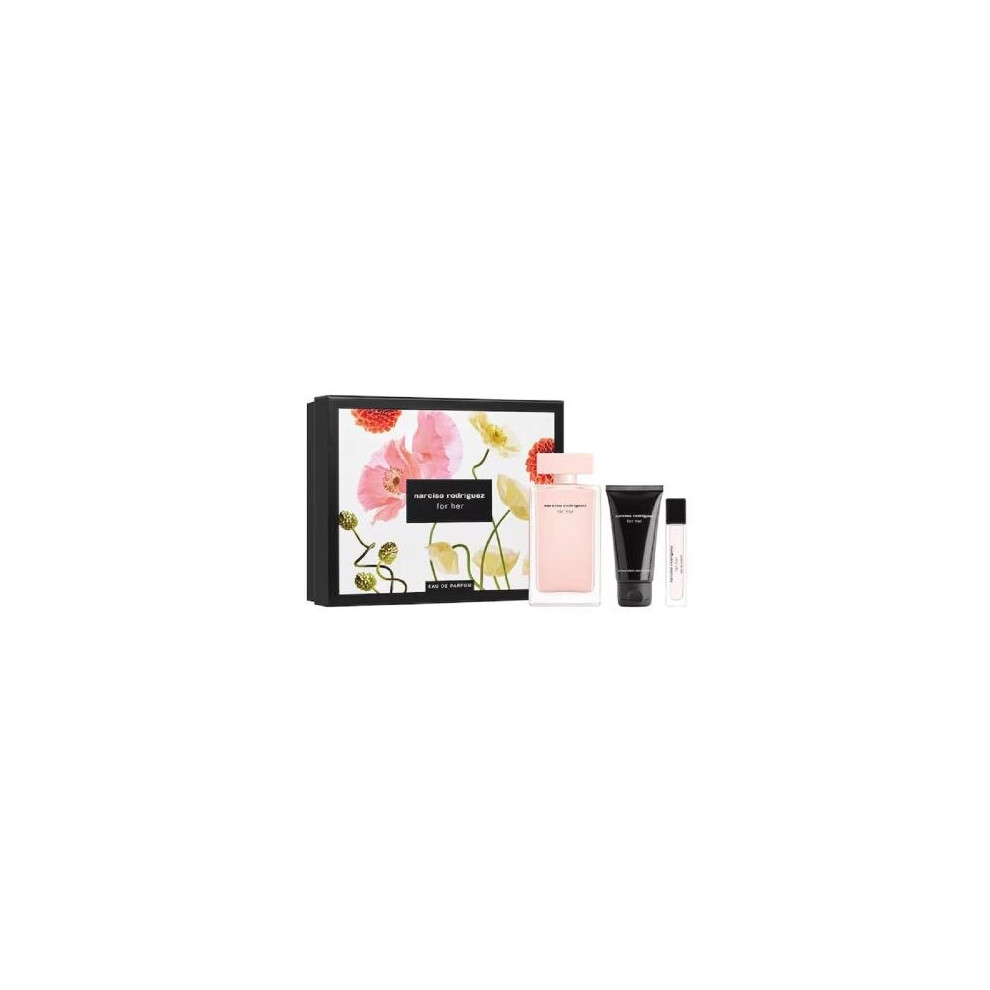 Narciso Rodriguez Mother'S Day 2023 Set C For Women: 3.4 Eau De Parfum + 1.6 Body Lotion + 0.33 Eau De Parfum Purse Spray