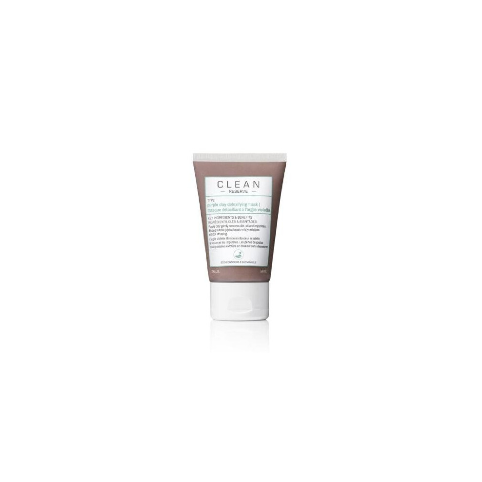 Clean Reserve 2 Oz Purple Clay Detoxifying Face Mask
