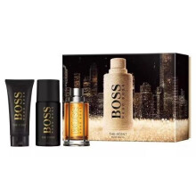 Hugo Boss The Scent 3 Pcs Set For Men: 3.4 Eau De Toilette Spray + 2.5 Deodorant Stick + 3.4 Shower Gel